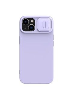 For iPhone 15 Plus CamShield Liquid Silicone Phone Case(Purple)