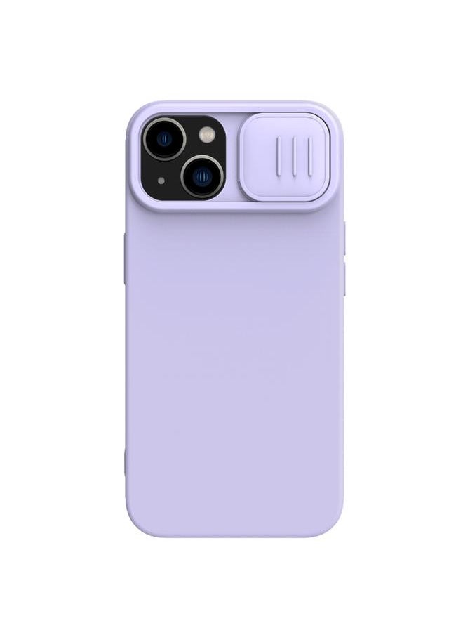 Generic - For iPhone 15 Plus CamShield Liquid Silicone Phone Case(Purple) - Image 1