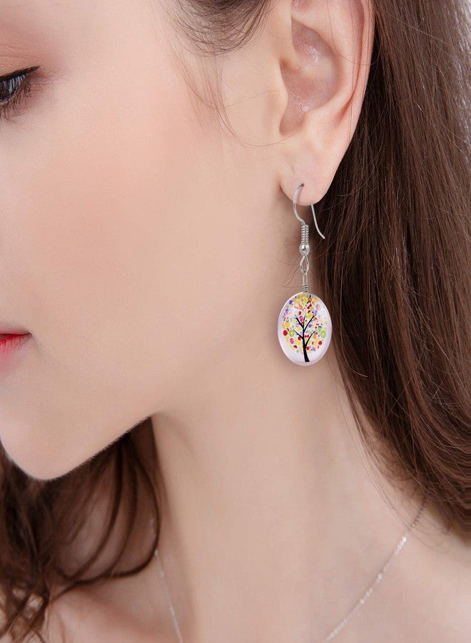 Tamhoo 12 Pairs Multicolor Dangle Earrings Set for Women and Women- Colorful Life of Tree Ball Hypoallergenic Drop Dangle Earrings- Lightweight dangling Earrings Wholesale in Bulk for -s Women - Image 4