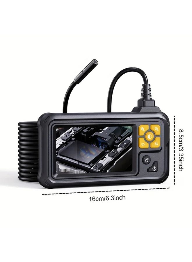 8 LED Light Industrial Endoscope with 4.3 Inch LCD Display Hard Wire 393.7inch Borescope USB Rechargeable Adjustable Height for Car Maintenance and HVAC Inspection Durable Construction30 - Image 2