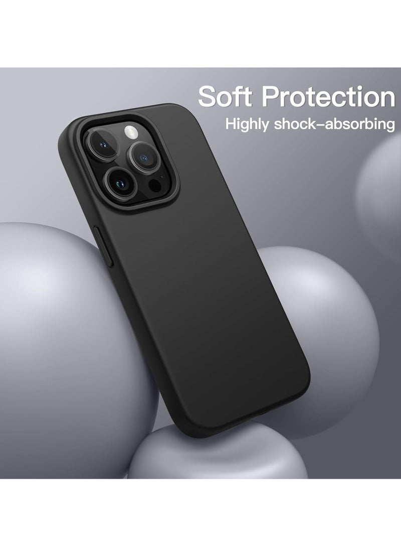 Raxoom "5-in-1 iPhone 14 Pro Max (6.7-Inch) Black Silicone Case - With 2 Screen Protectors & 2 Camera Lens Protectors" - Image 5
