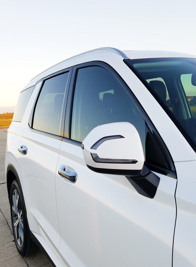 SlickMod غطاء فينيل أسود لامع لإزالة الكروم من SlickMod لإطارات نوافذ هيونداي باليسيد 2020-2023 (1. إطار النافذة، أسود لامع) - Image 4