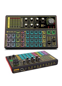 Generic Professional Audio Mixer, K300 Live Sound Card and Audio Interface Sound Board with Multiple DJ Mixer Effects,Voice Changer and LED Light, Prefect for Streaming/Podcasting/Gaming/Recording/YouTube/PC  - Image 1