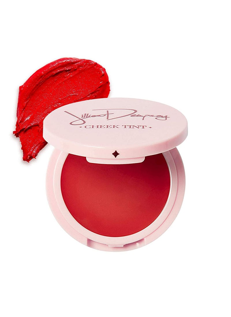 Jillian Dempsey Jillian Dempsey Cheek Tint Natural Cream Blush Easy to Blend Makeup with Nourishing Lasting Color I Scarlet 