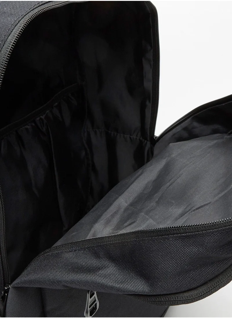 كابا Logo Print Backpack with Adjustable Handles and Zip Closure