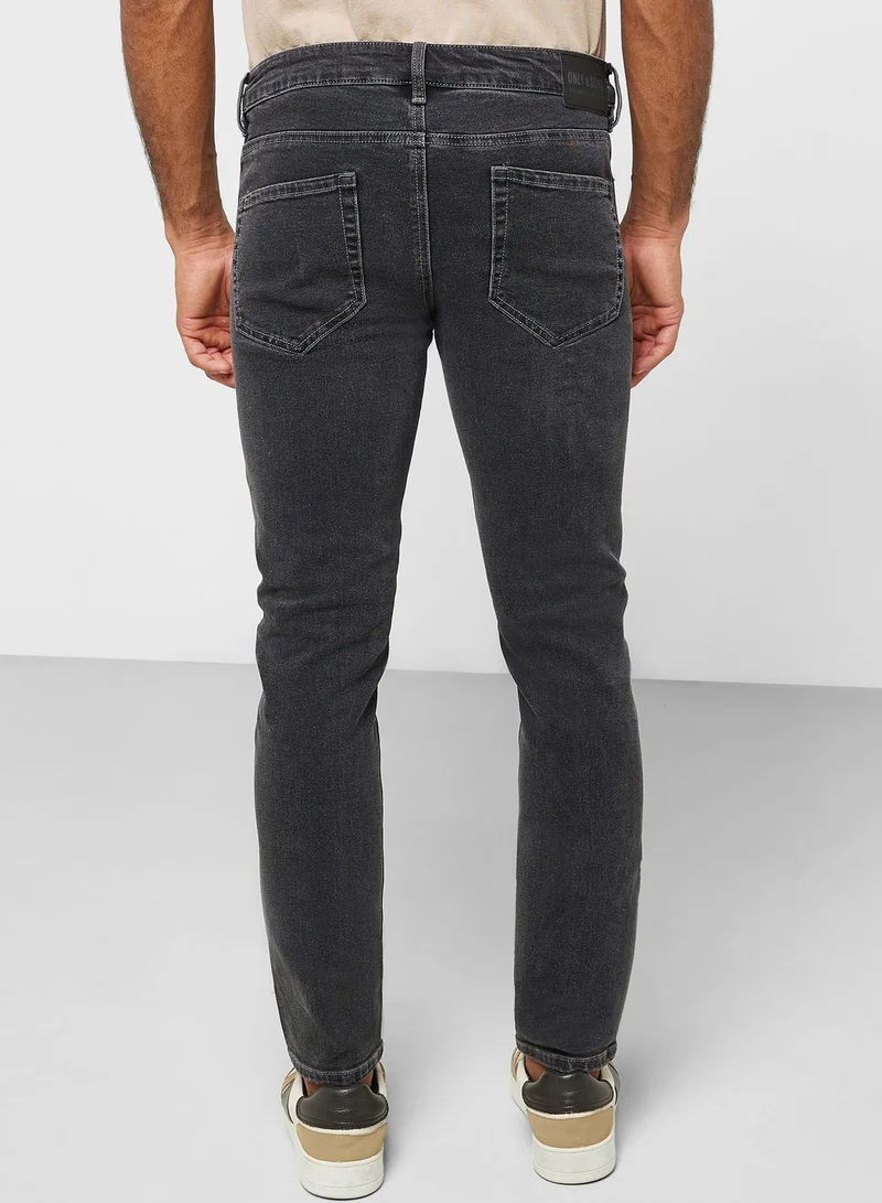 Only & Sons Rinse Wash Slim Fit Jeans