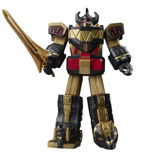POWER RANGERS Mighty Morphin Power Rangers Megazord 7 inch Classic Figure Collector Set (Dino Megazord (Black & Gold)) - Image 4