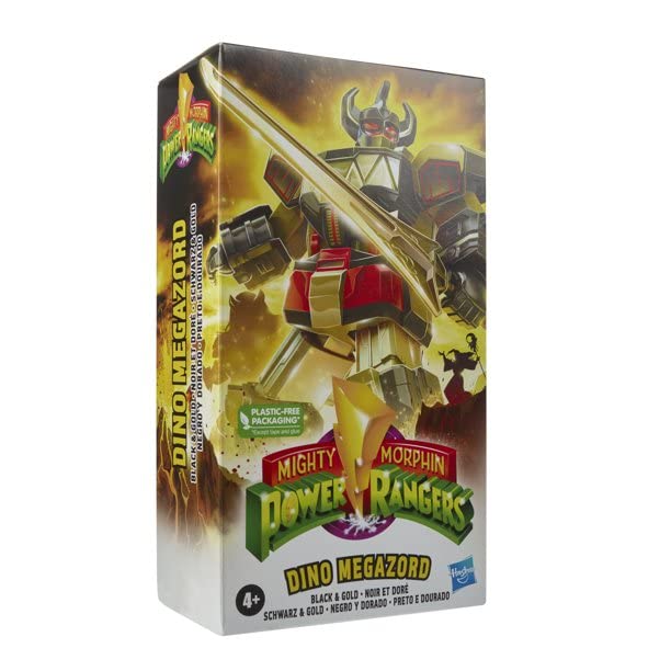 POWER RANGERS Mighty Morphin Power Rangers Megazord 7 inch Classic Figure Collector Set (Dino Megazord (Black & Gold)) - Image 2
