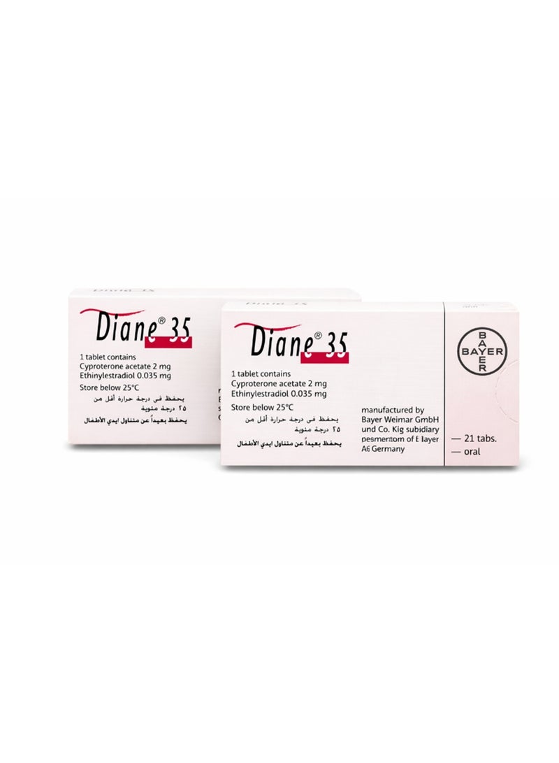 Diane Pack of 2 Diane-35 Tablet 21pcs - Image 2