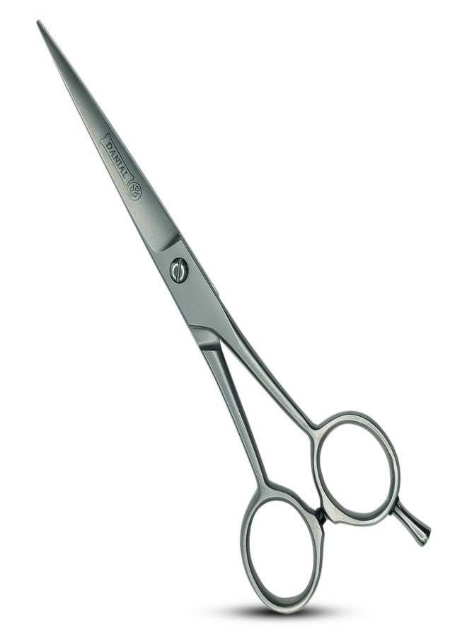 DANIAL Professional High Carbon Razor Cut Stainless Steel Hair Cutting Scissors - Ideal for Hairs, Beard, Moustache, and Nose Trimming (Satin, 7 Inches) - Image 1