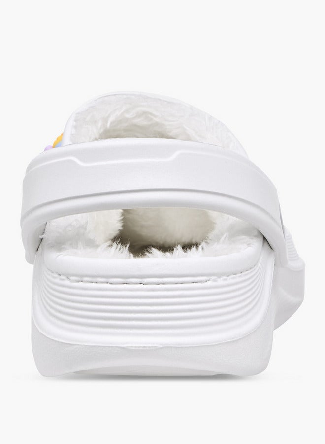 أكوا شباشب بتفاصيل فرو وحزام خلفي - Image 5