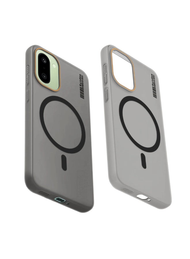 Syndee Anti Yellowing Translucent Matte Full Cover PC Smoke Frosted Cellphone Phone Case for Oneplus Ace 6 5G/15R 5G/Ace 6T 5G (Black) - Image 5