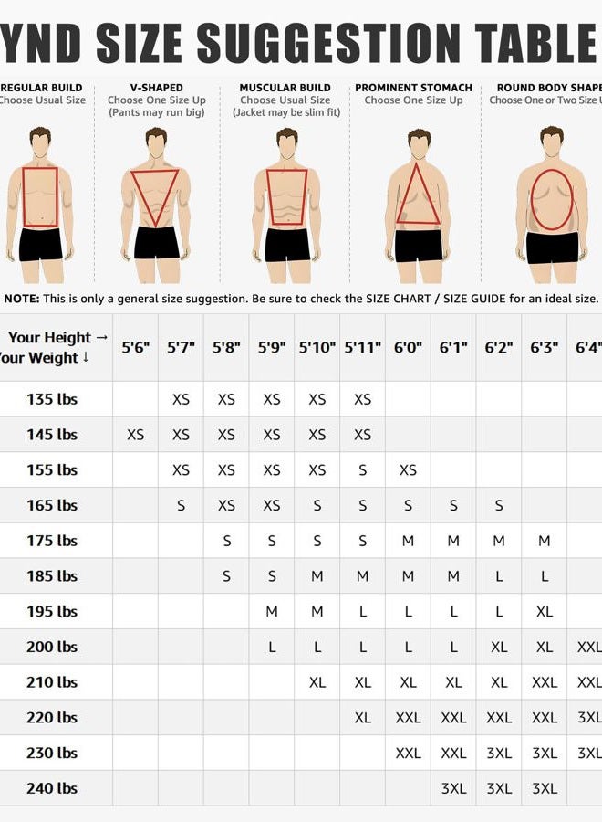 YND Men's Slim Fit 2 Piece Suit, Double Breasted Solid Jacket Pants Set with Tie, Black, M - Image 5