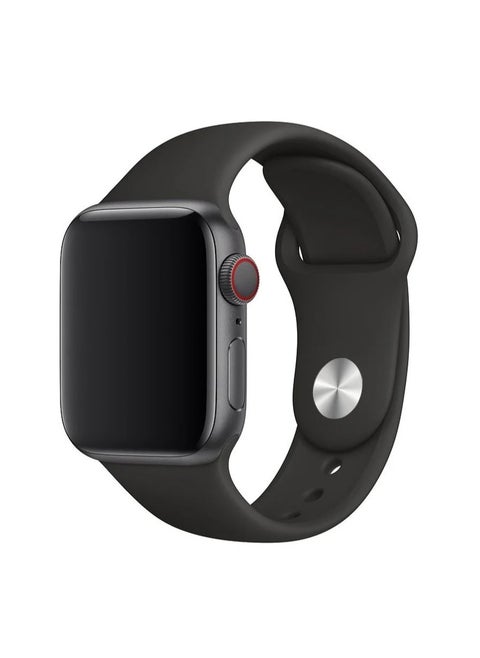 Apple Watch Strap/Band Compatible With Compatible with 42mm(Series 10)/41mm/40mm/38mm Silicone Strap for Apple watch All Series Black