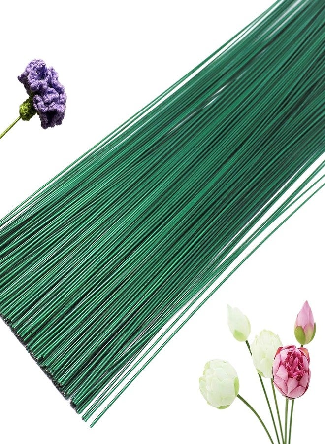 DeLush 16 Inch 22 Gauge Green Floral Wire for Flower Arrangements, DIY, Bouquet Stem Wrapping and Crafts (Pack of 50) - Image 1