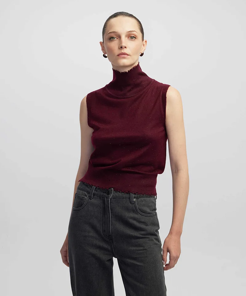Ipekyol Rhinestone Knit Top
