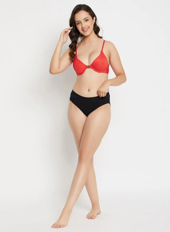 Clovia Push-Up Padded Underwired Demi Cup Plunge Bra by Styli