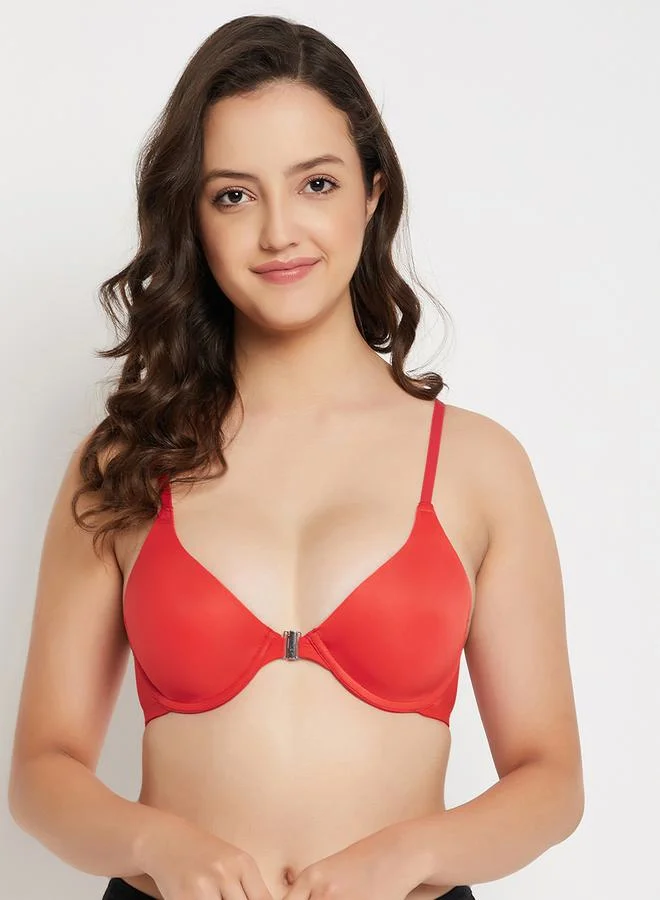 Clovia Push-Up Padded Underwired Demi Cup Plunge Bra by Styli