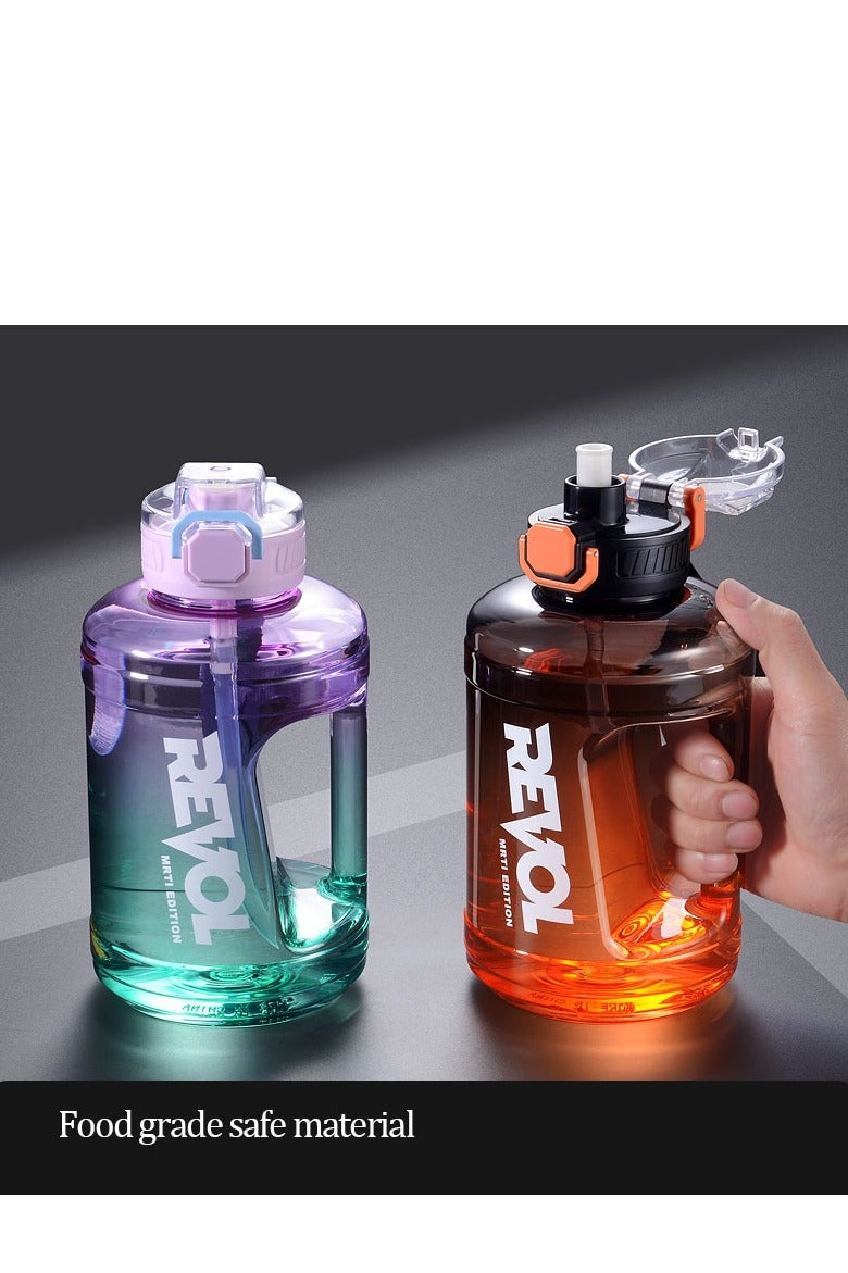 REVOL Water Bottle 1600ml Large Sport Bottle Jug with Big Handle and Straw for Gym Travel Camping - Image 3