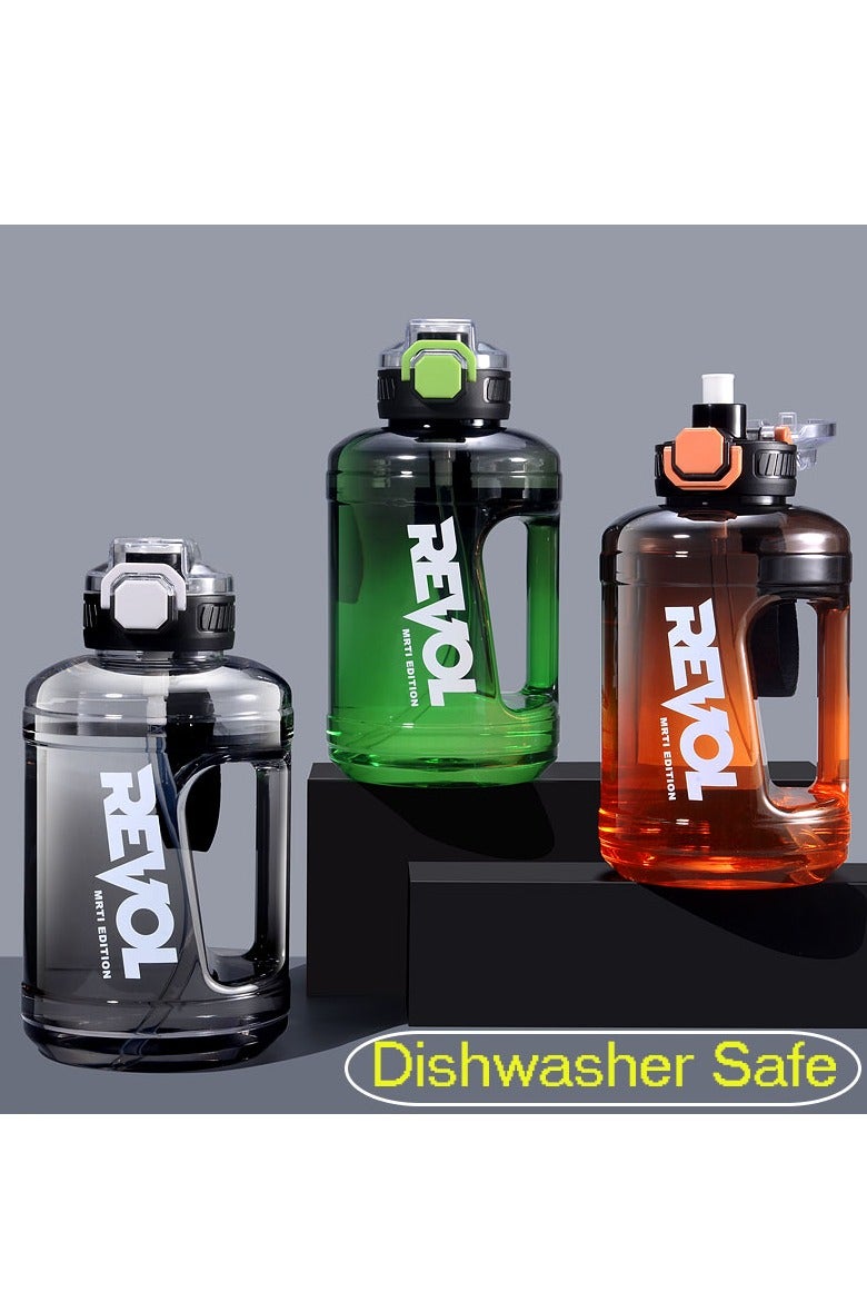 REVOL Water Bottle 1600ml Large Sport Bottle Jug with Big Handle and Straw for Gym Travel Camping - Image 4