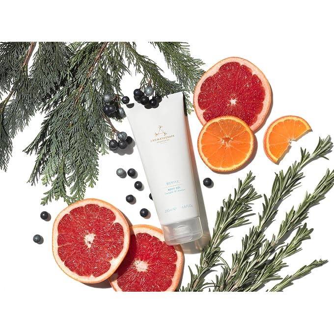Aromatherapy Associates Revive Body Gel 200ml - Refresh Body and Mind, Grapefruit, Rosemary & Juniper Essential oils, Even Out Skin Tone and Texture, Detoxification, Soft & Supple Skin Lotion - Image 2