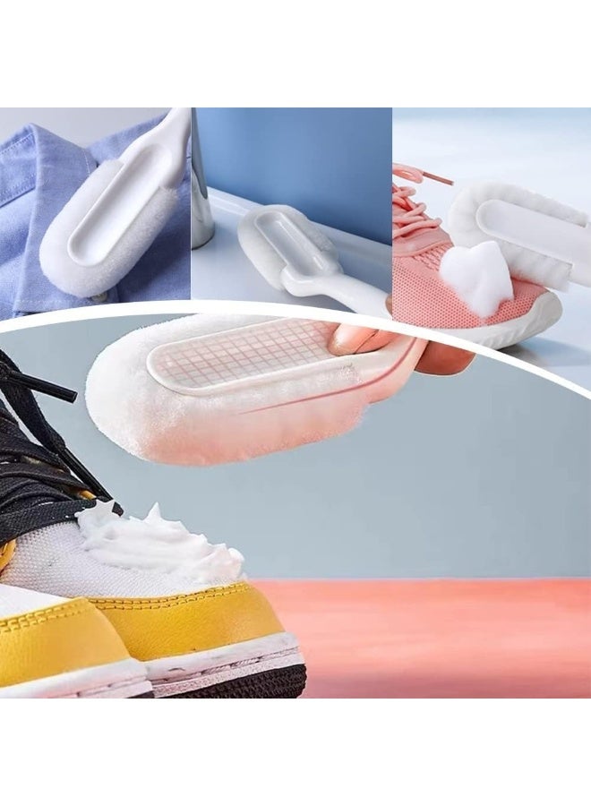 فرشاة تنظيف أحذية احترافية 3 في 1 - شعيرات ناعمة ومتوسطة ونحاسية لتنظيف الأحذية الرياضية بعمق، وتلميع تفاصيل الشبكة، ومقبض طويل مريح - Image 2
