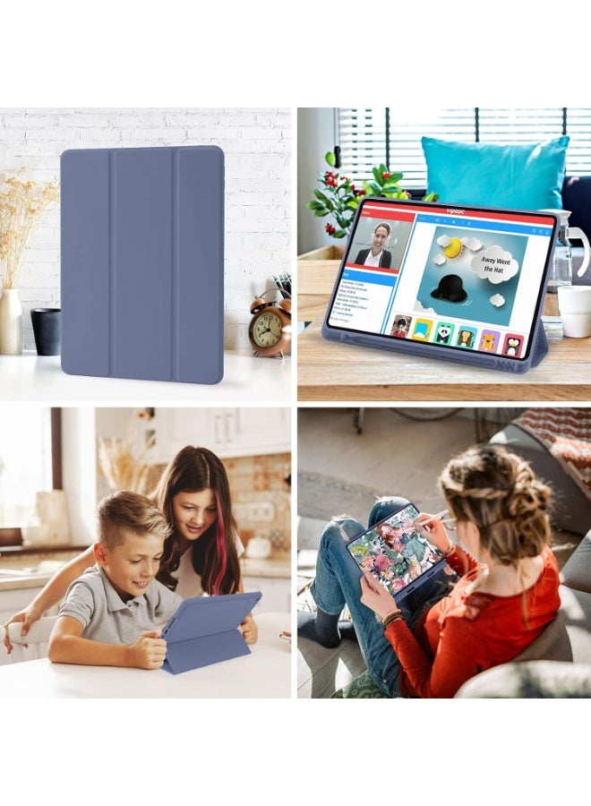 LEDIN Case Compatible with iPad 9 8 7 Generation 10.2 Inch, Model 2021/2020/2019,9th/8th/7th Case with Pen Holder, Trifold Stand Protective Case, Auto Sleep/Wake for iPad 10.2 - Image 5