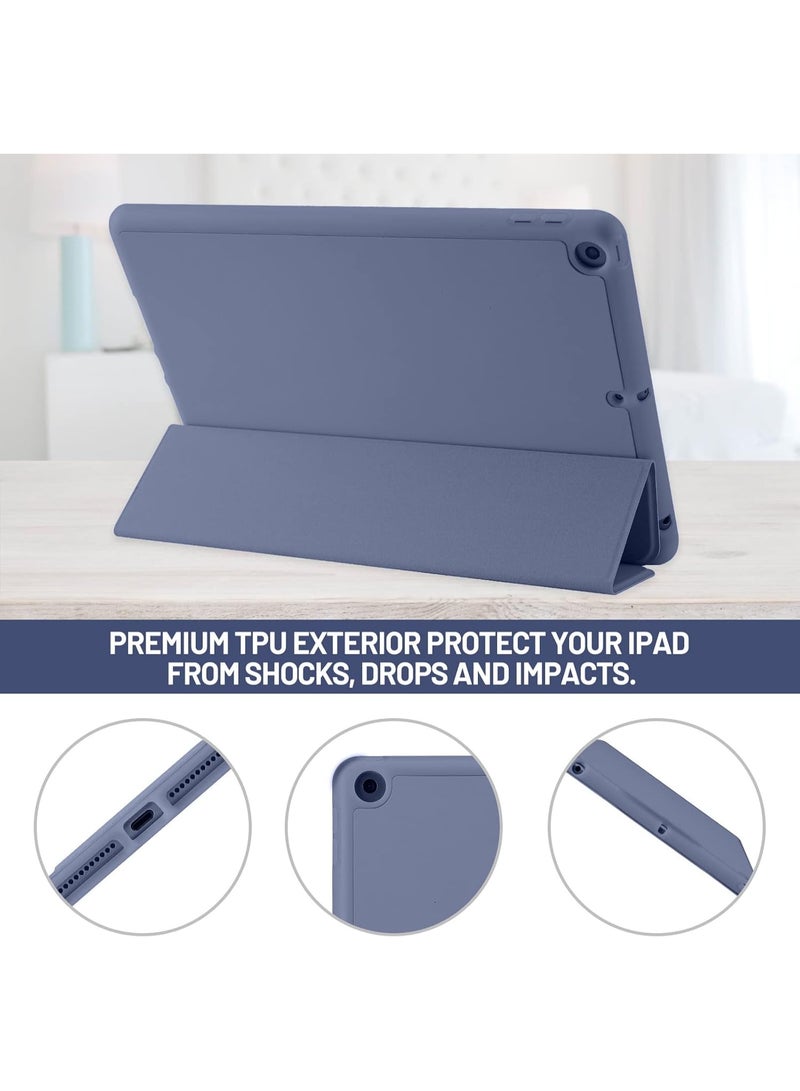 LEDIN Case Compatible with iPad 9 8 7 Generation 10.2 Inch, Model 2021/2020/2019,9th/8th/7th Case with Pen Holder, Trifold Stand Protective Case, Auto Sleep/Wake for iPad 10.2 - Image 2