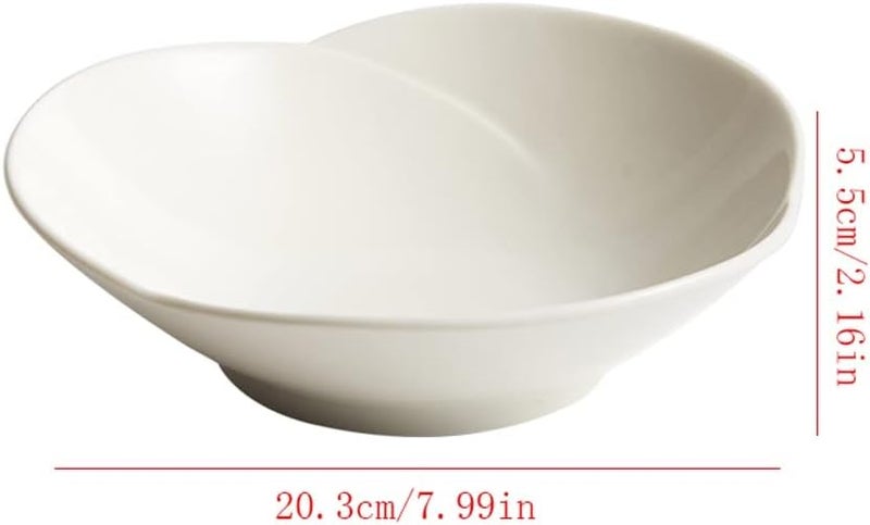 Pasta Bowls Appetizer Plates Serving Plate Serving Tray Creative White Ceramic Plate Vegetable Plate Household Deep Plate Soup Plate Salad Plate Hotel Tableware Dining Serving Plates for Parties - Image 2