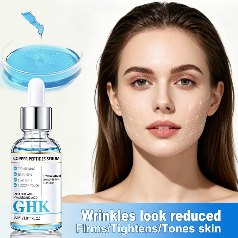 لينماي غhk ع essence النضج الأزرق ع peptide الهيالورونيك حمض مضاد للشيخوخة 30 مل: متعدد التأثيرات مصل إصلاح، شد، تفتيح، مرونة، وتنعيم - Image 2