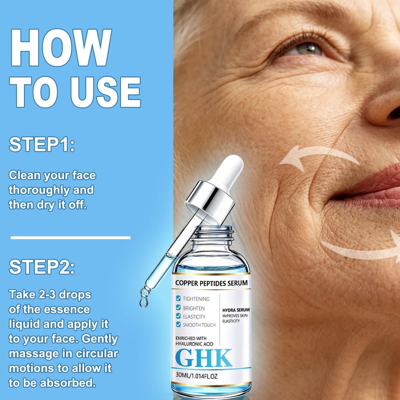 لينماي غhk ع essence النضج الأزرق ع peptide الهيالورونيك حمض مضاد للشيخوخة 30 مل: متعدد التأثيرات مصل إصلاح، شد، تفتيح، مرونة، وتنعيم - Image 4