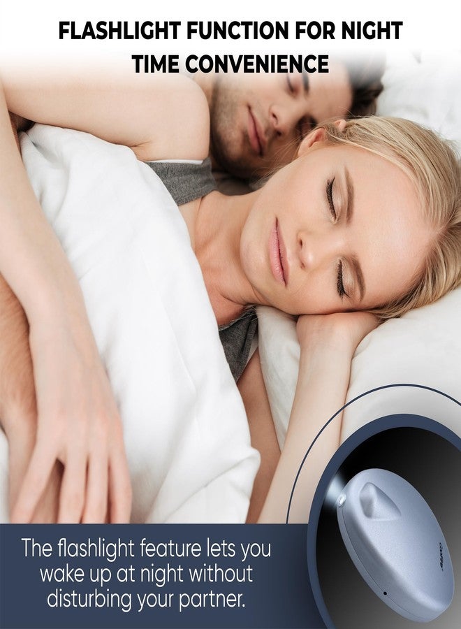 CoolFire – Super Loud Dual Alarm Clock with Bed Shaker, Auto Set, Vibrating Alarm Clock for Heavy Sleepers, Under Pillow, Cordless Rechargeable, Hearing Impaired, Auto DST, LCD Backlight Silver - Image 4
