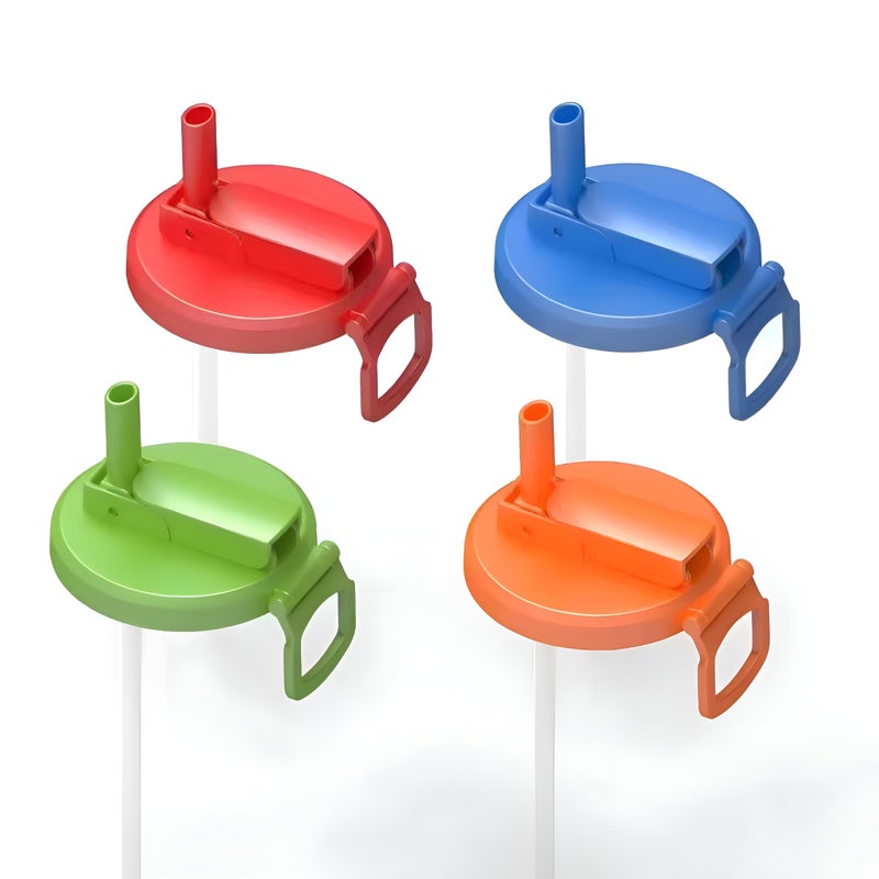 Multicolor Can Straw Cap - Reusable, leak-resistant lid for soda, beer, and juice cans; designed for home, travel, and outdoor events; eco-friendly alternative to single-use plastics. (4pcs) - Image 1