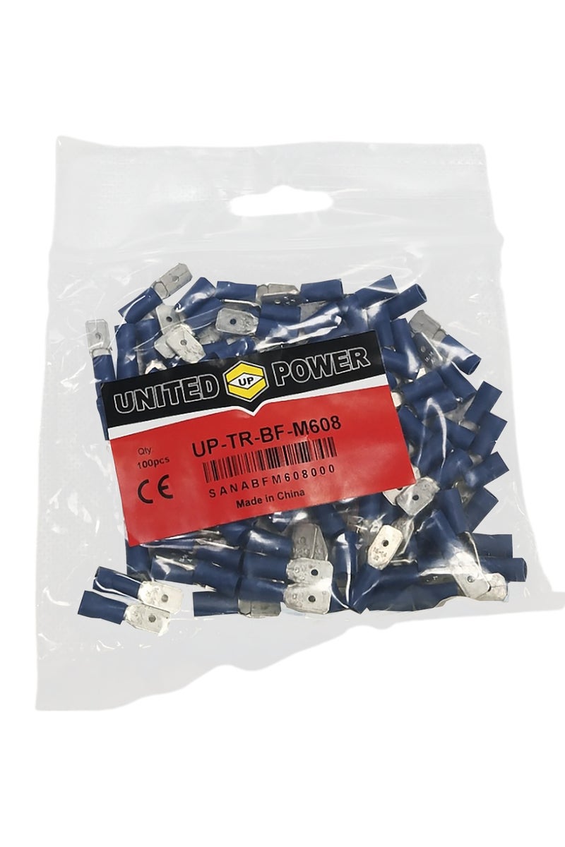 يونايتد باور أطراف فصل ذكرية - موصلات كهربائية معزولة ذات شكل مجرفة لتوصيلات الأسلاك السريعة - نوع متين من نوع التجعيد - Image 1