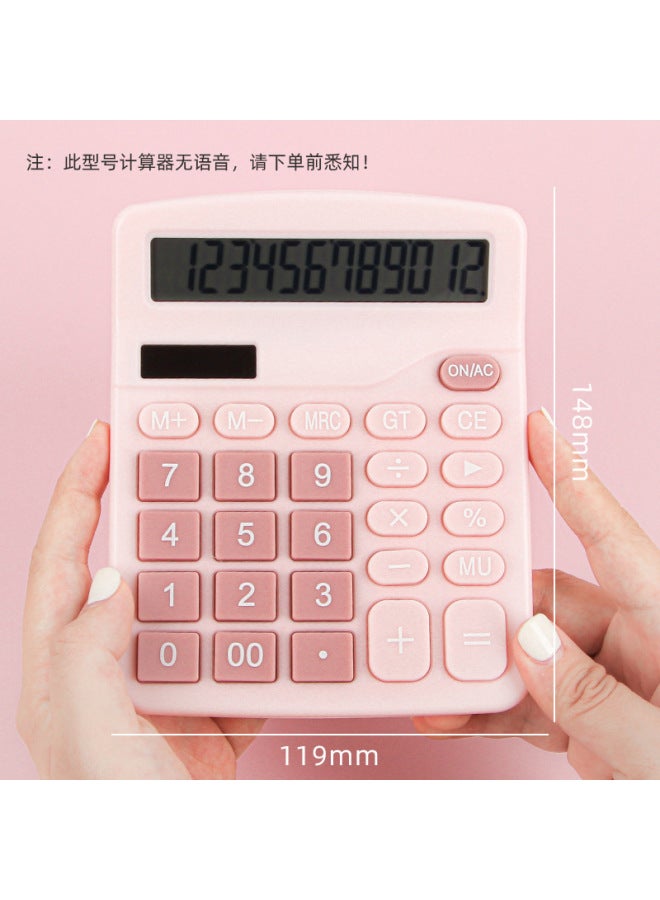 Solar Calculator Student Small Portable Computer Dual Power Office Accounting 837 Calculator