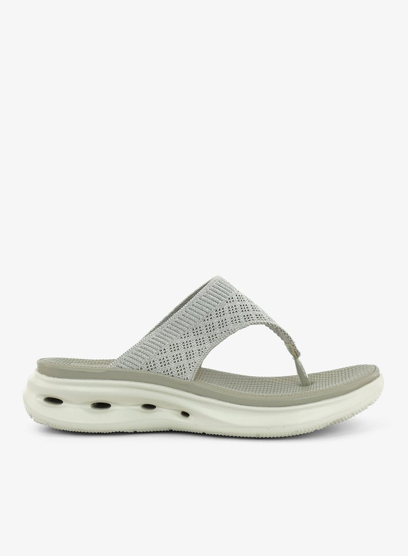 زينة 221-347 Zayna Ladies Casual Slides 19Z332-A3 Grey - Image 3