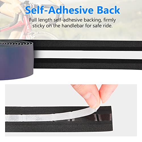 Bumlon Road Bike Handlebar Tape, Bicycle Bar Tape, PU Leather + EVA, Reflective Cycling Handle Grip Wrap - 2 Rolls - Image 5