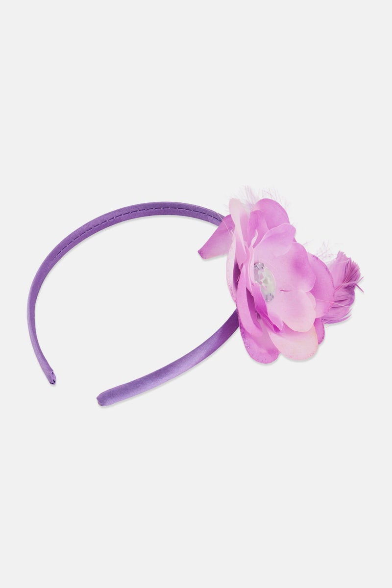 Expressions Kids Girl Princess Feather Head Band, Lavender - Image 3