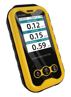 SYOSI Portable Geiger Counter Radiation Detector with LCD Display - Handheld Nuclear Radiation Dosimeter for Beta, Gamma, X-ray Rechargeable Radiation Monitor Meter for Water and Seafood Detection  - Image 1