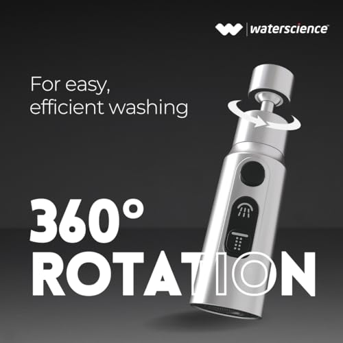 WaterScience Tap Extender for Kitchen Sink - Compact | Upto 70% Water Saving | 360 Degree Rotation, 35 x 35 x 80 Millimeters - Image 2