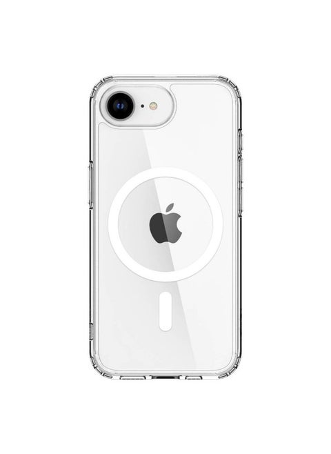 Suitable for iPhone 16E two-in-one large hole mobile phone case transparent magnetic mobile phone case
