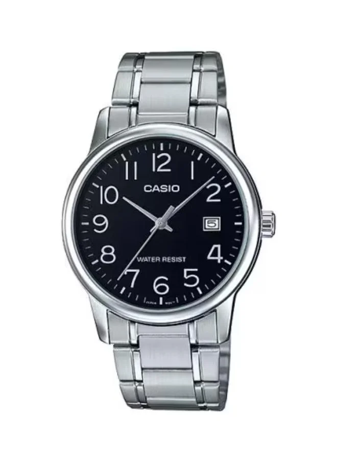 CASIO Men's Analog Display Watch With Silver Stainless Steel Strap - MTP-V002D-1BUDF