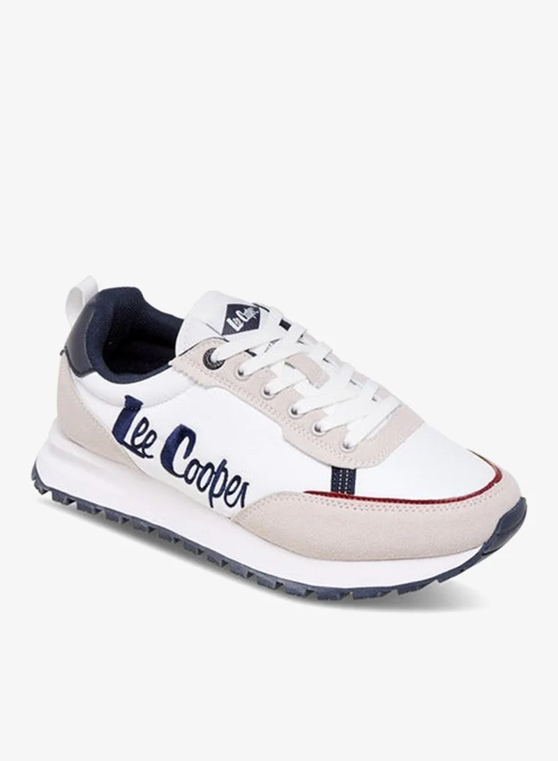 لي كوبر سنيكرز نسائي بشعار مطرز برباط