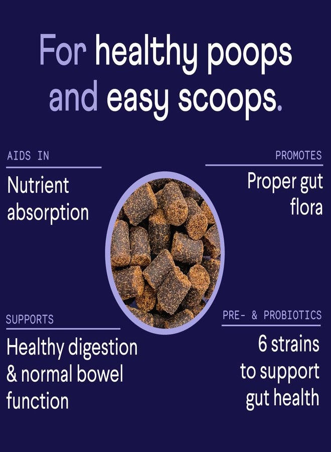 فين بروبيوتيك فين الهضمي للكلاب - دعم كامل للجهاز الهضمي مع اليقطين والبريبايوتكس والبروبيوتكس الحي - موصى به من قبل الأطباء البيطريين ومصنوع في الولايات المتحدة الأمريكية - 90 قطعة مضغ طرية - Image 2