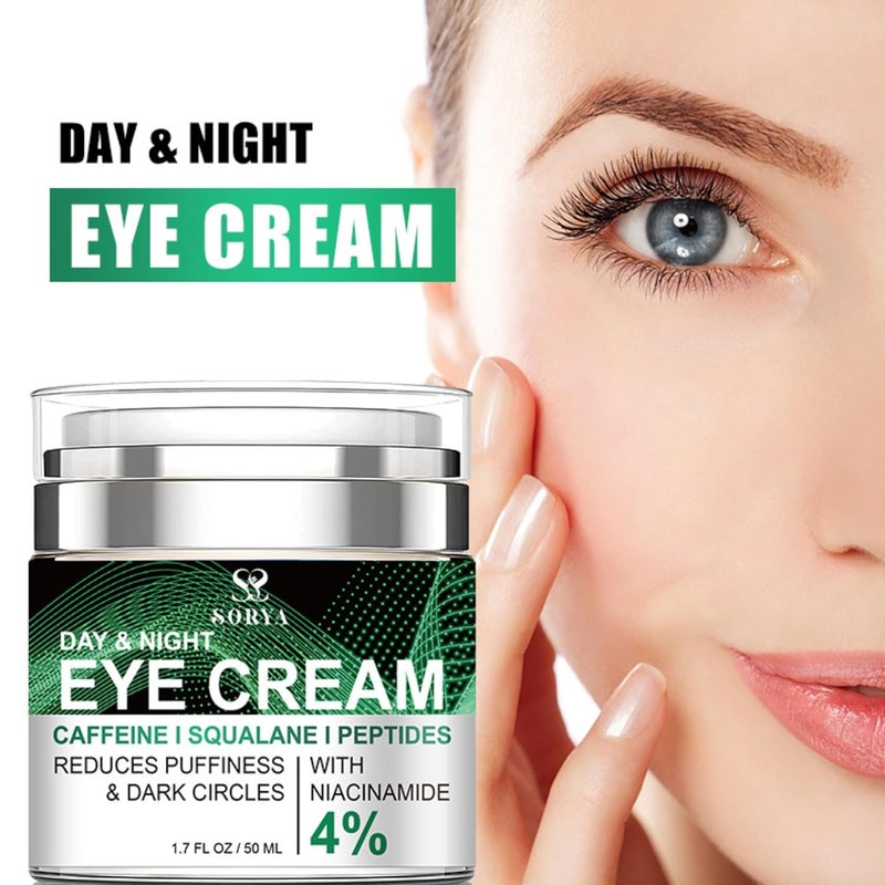 SORYA Eye Cream Remove Dark Circles Puffiness Eye Bags Wrinkles Fine Lines UnderEye Bags AntiAging Collagen Revitalize Your Look with Our Advanced Formula for a Youthful Glow - Image 2