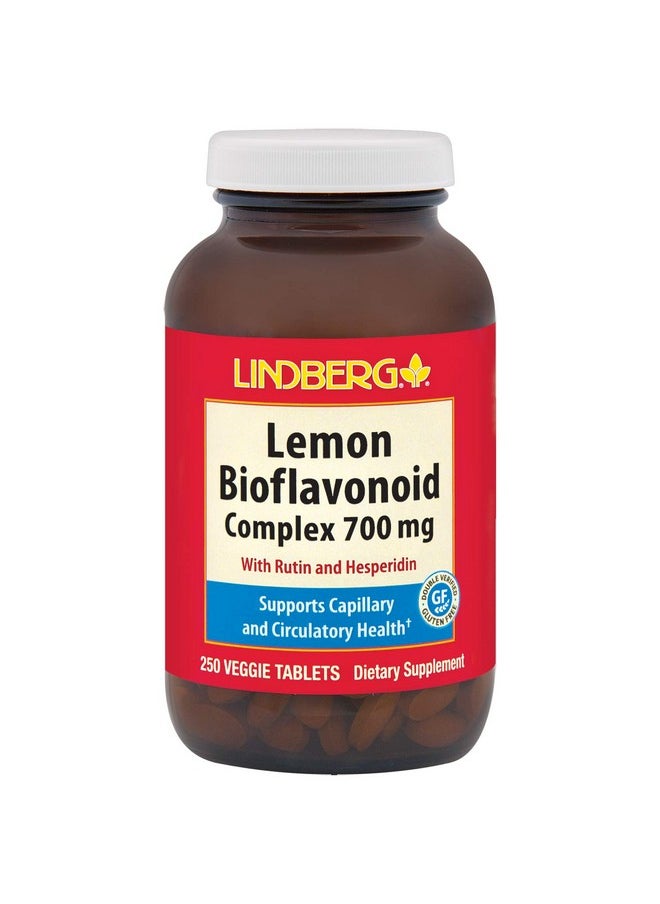 Lindberg - Lemon Bioflavonoid Complex 700 Mg With Hesperidin And Rutin Vegetarian 250 Tablets - Image 1