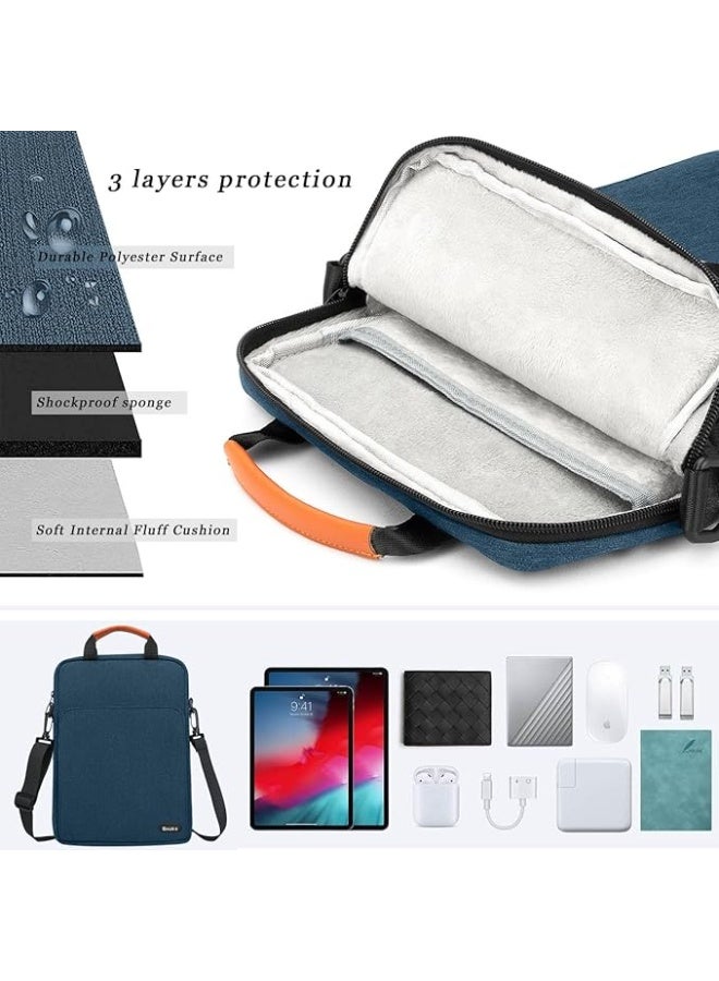 Gocokia 13 inch Laptop Shoulder Bag Carrying Pouch Sleeve Case with Large Front Pocket Vertical Laptop Sleeve Handbag for 13" MacBook - Image 3