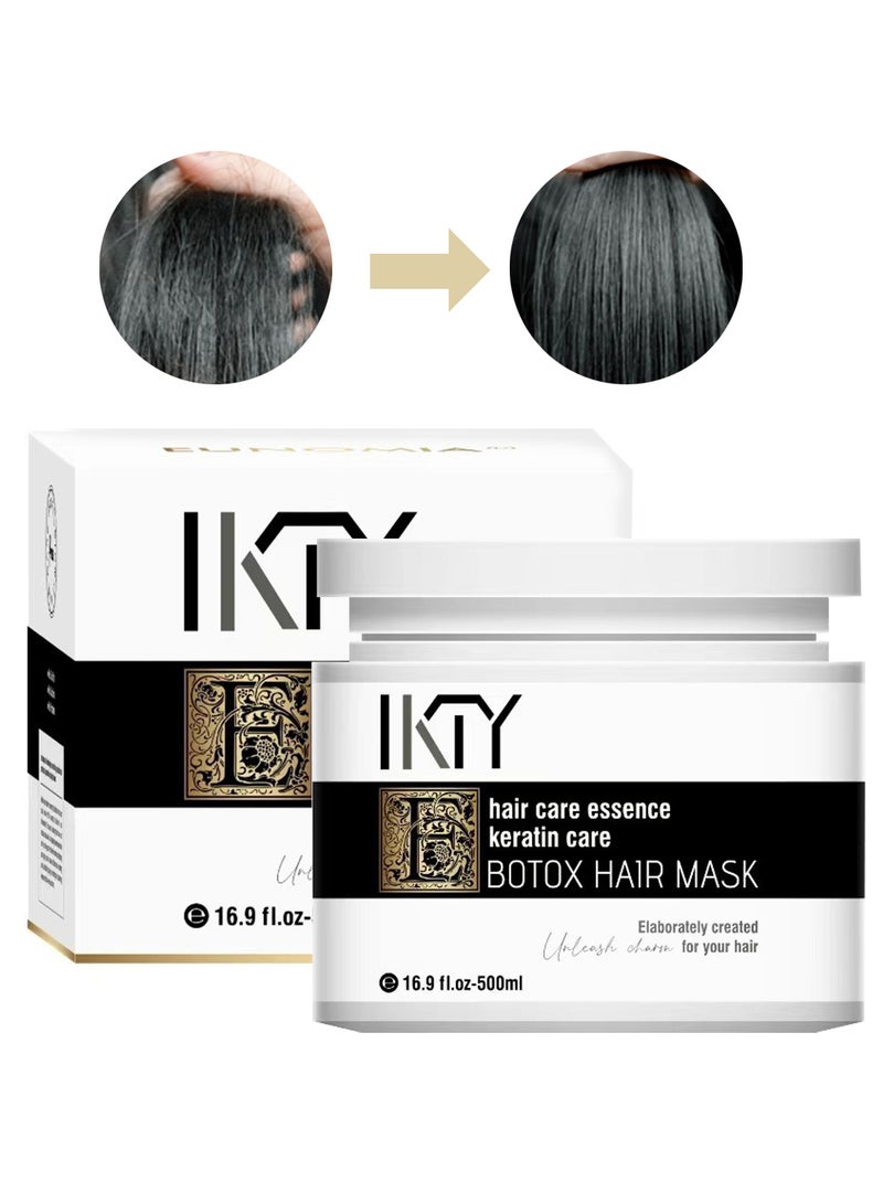 إي كاي تي واي قناع الكيراتين للشعر، خلاصة العناية بالكيراتين، مرطب، يحسن اللمعان، يقلل من التجعد للشعر التالف خلال النهار، 500 مل - Image 1