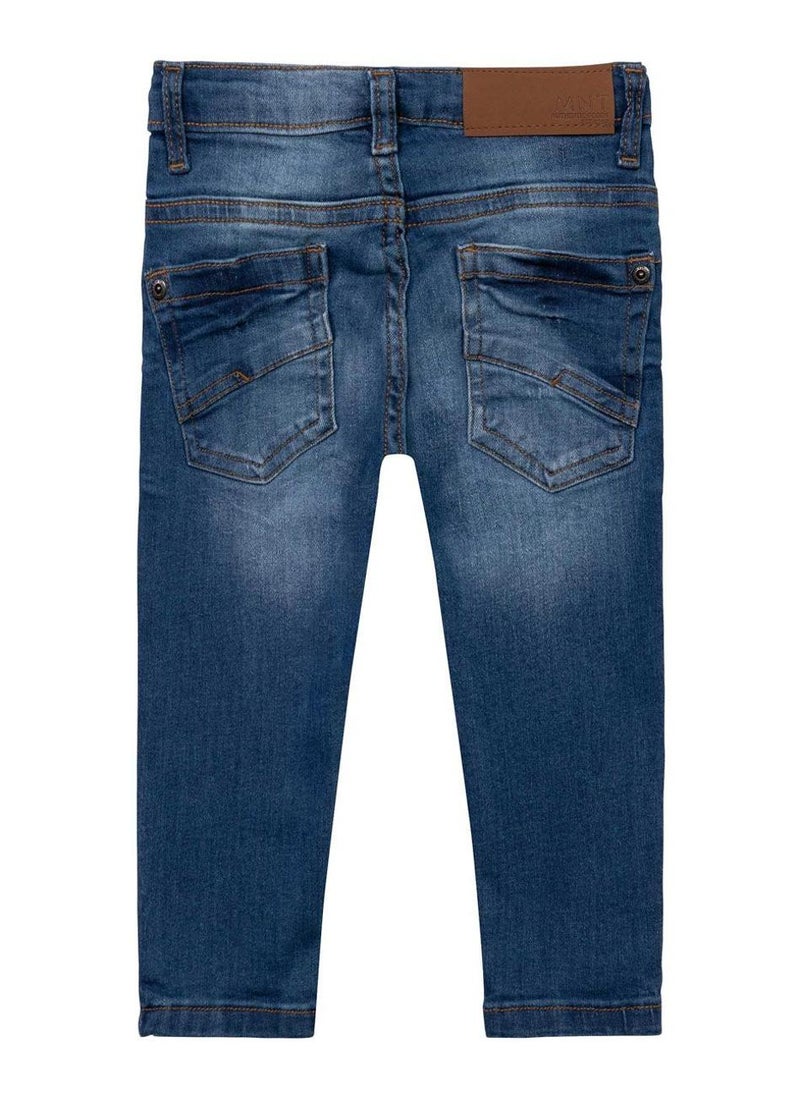 MINOTI Kids' Stretch Denim Jeans with Classic 5-Pocket Style - Image 2