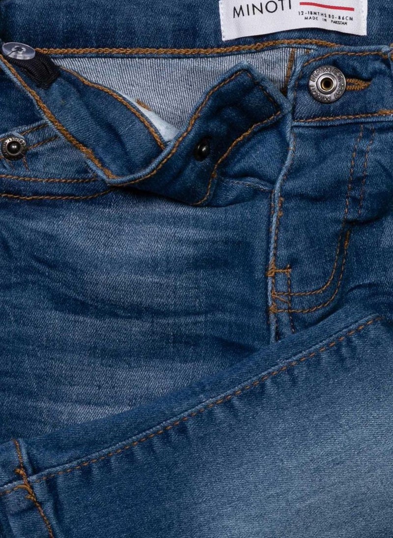 MINOTI Kids' Stretch Denim Jeans with Classic 5-Pocket Style - Image 3